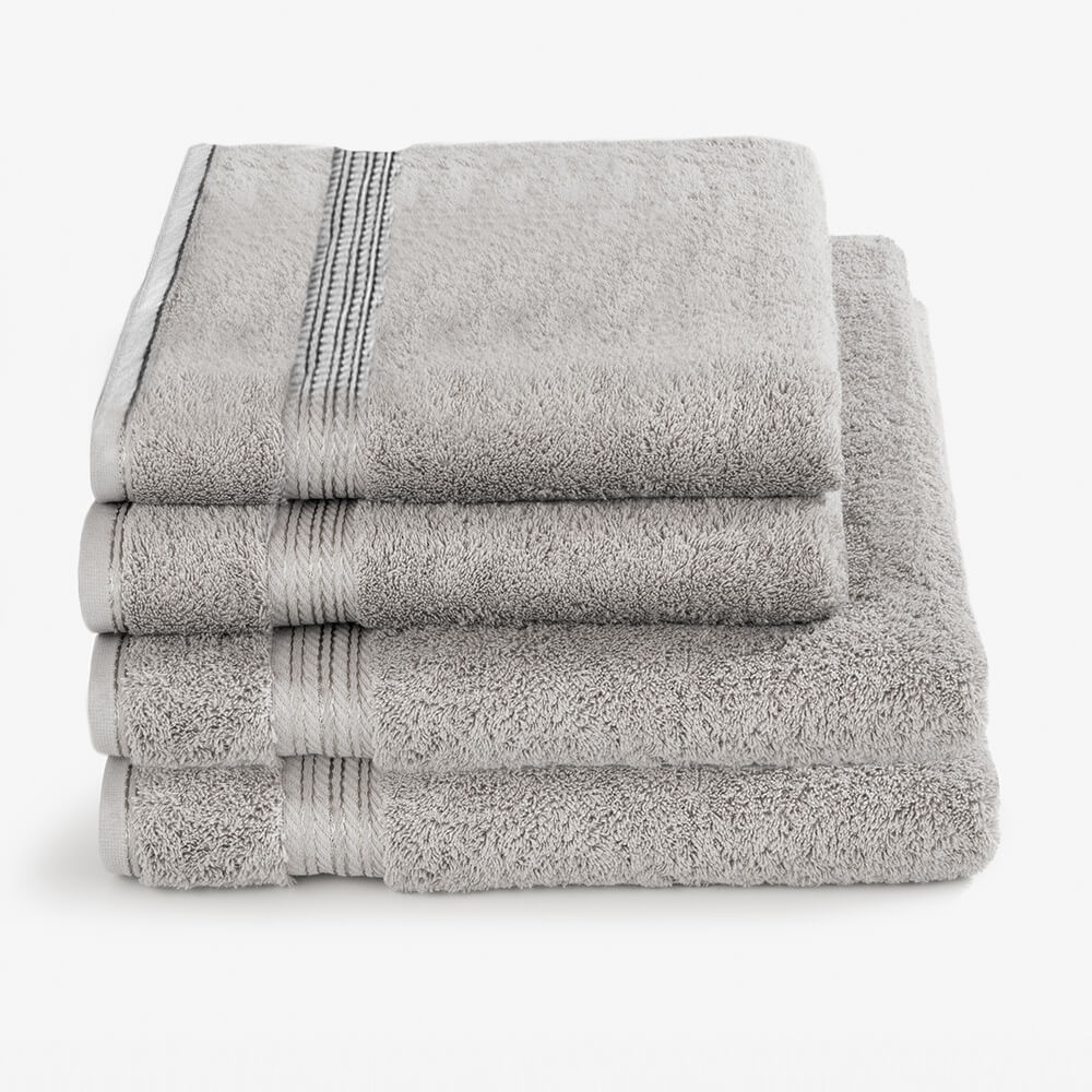 Egyptian Cotton 4 Piece Luxury Bath Sheet and Bath Towel Set