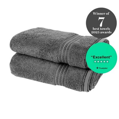 Egyptian Cotton Luxury Bath Sheet, Set of Two, 90 x 165cm