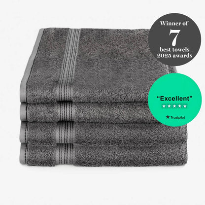 Egyptian Cotton 4 Piece Luxury Bath Sheet and Bath Towel Set