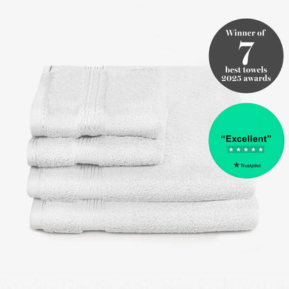 Egyptian Cotton 4 Piece Luxury Bath Sheet and Hand Towel Set