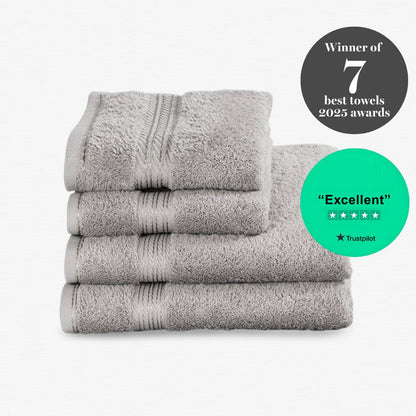 Egyptian Cotton 4 Piece Luxury Bath Towel and Hand Towel Set
