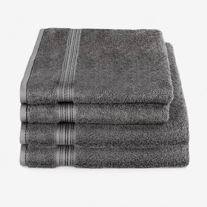 Egyptian Cotton 4 Piece Luxury Bath Sheet and Bath Towel Set