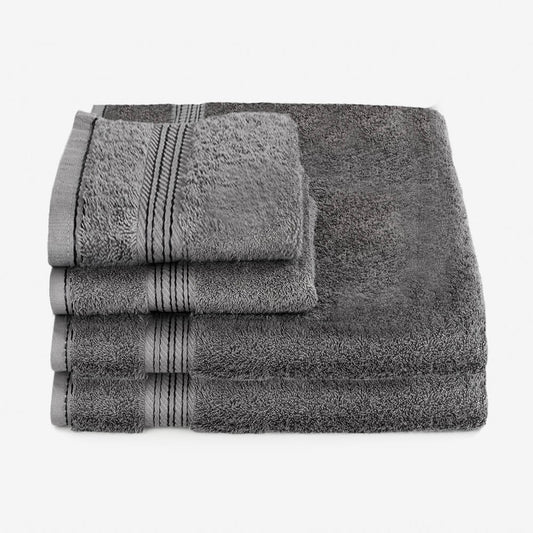 Egyptian Cotton 4 Piece Luxury Bath Sheet and Hand Towel Set