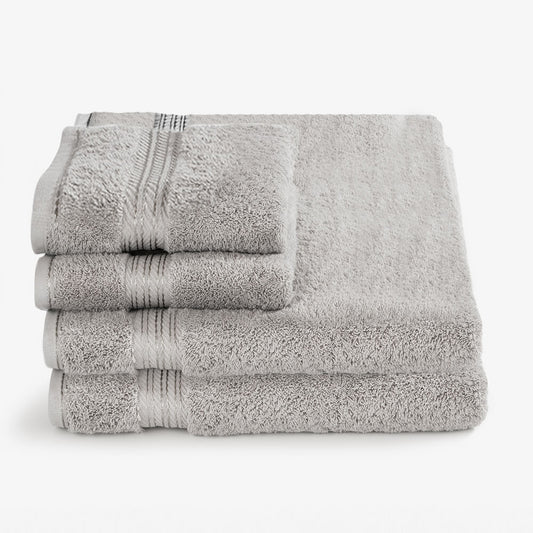 Egyptian Cotton 4 Piece Luxury Bath Sheet and Hand Towel Set