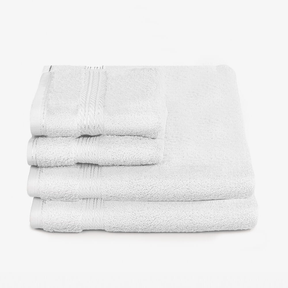 Egyptian Cotton 4 Piece Luxury Bath Sheet and Hand Towel Set