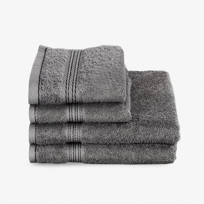 Egyptian Cotton 4 Piece Luxury Bath Towel and Hand Towel Set
