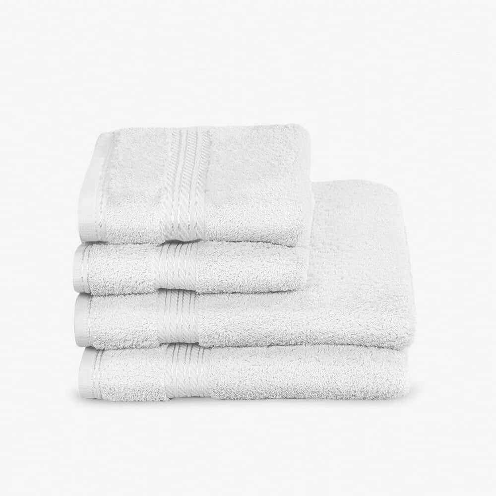 Egyptian Cotton 4 Piece Luxury Bath Towel and Hand Towel Set