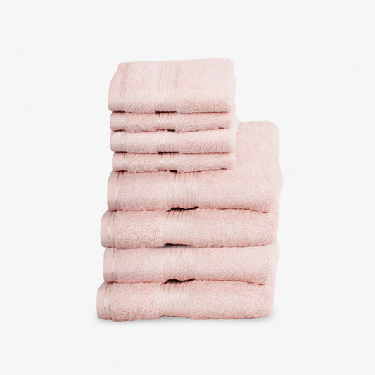Egyptian Cotton 8 Piece Luxury Hand Towel and Face Towel Set