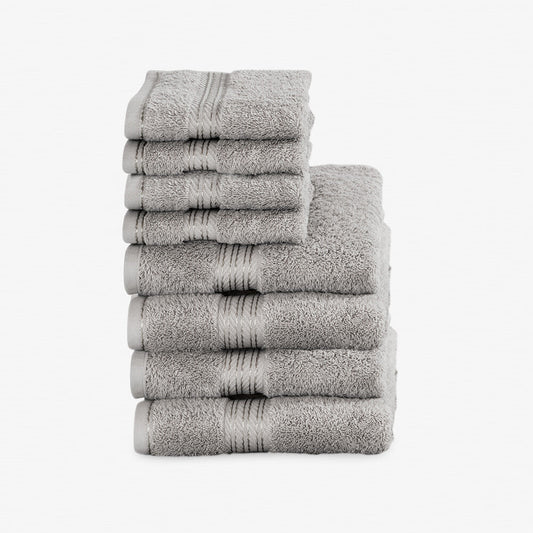 Egyptian Cotton 8 Piece Luxury Hand Towel and Face Towel Set