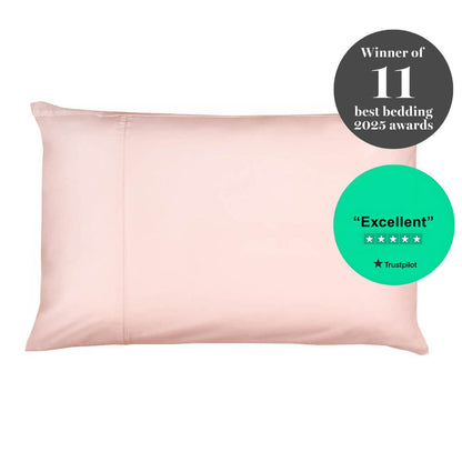 Egyptian Cotton 500 Thread Count Sateen Luxury Standard Pillowcase, Set of Two