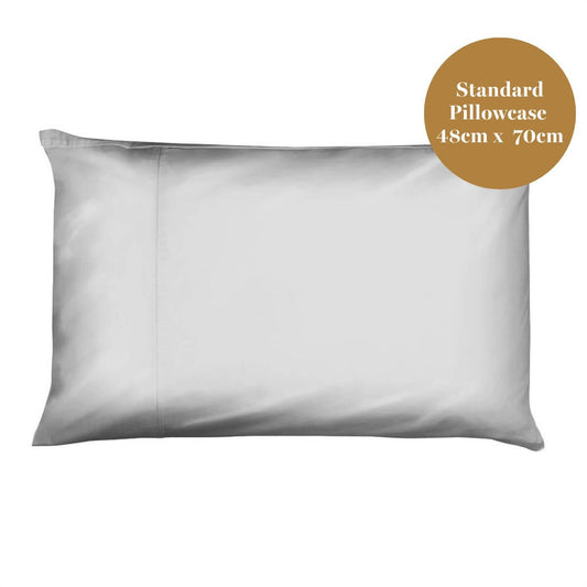 Egyptian Cotton 500 Thread Count Sateen Luxury Standard Pillowcase, Set of Two