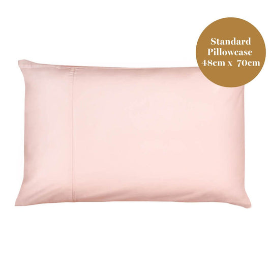 Egyptian Cotton 500 Thread Count Sateen Luxury Standard Pillowcase, Set of Two