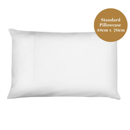 Egyptian Cotton 500 Thread Count Sateen Luxury Standard Pillowcase, Set of Two