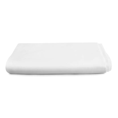 Egyptian Cotton 500 Thread Count Sateen Luxury Duvet Cover and 40cm Deep Fitted Sheet Set With Four Standard Pillowcases, Pure White