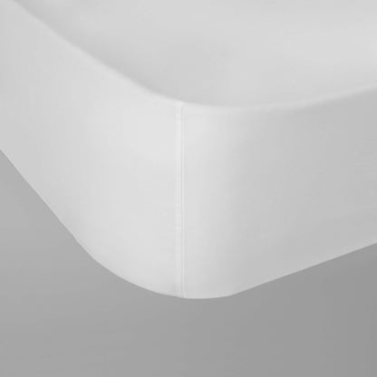 Egyptian Cotton 500 Thread Count Sateen Luxury Bedding Set, Pure White