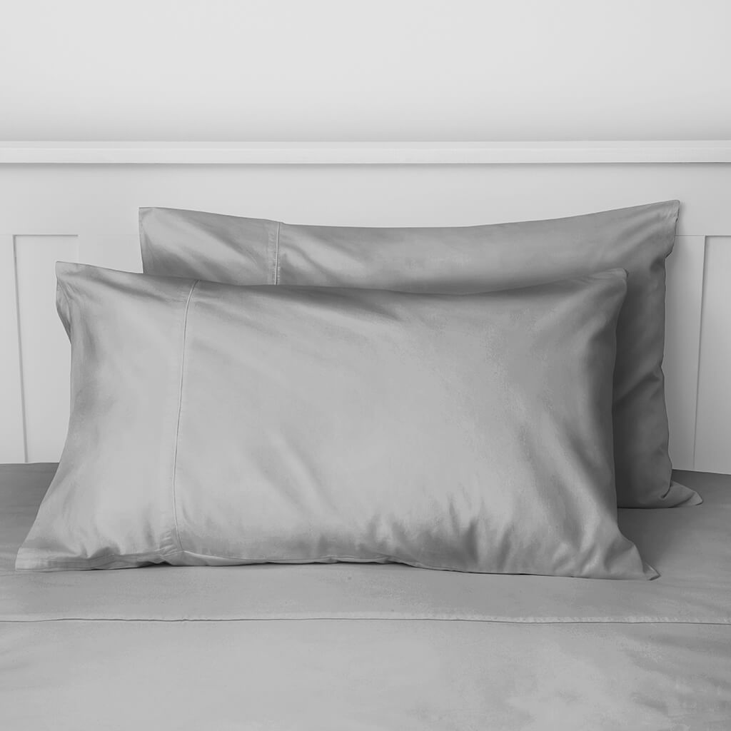 Egyptian Cotton 500 Thread Count Sateen Luxury Duvet Cover and Deep Fitted Sheet Set With Four Standard Pillowcases