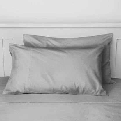 Egyptian Cotton 500 Thread Count Sateen Luxury Duvet Cover and Deep Fitted Sheet Set With Four Standard Pillowcases