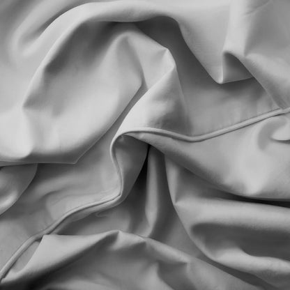 Egyptian Cotton 500 Thread Count Sateen Luxury Duvet Cover and Deep Fitted Sheet Set With Four Standard Pillowcases