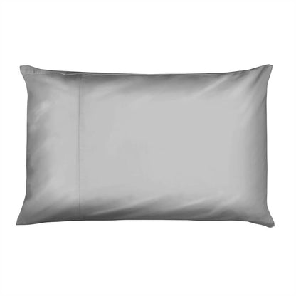 Egyptian Cotton 500 Thread Count Sateen Luxury Duvet Cover and Two Standard Pillowcases, Subtle Grey