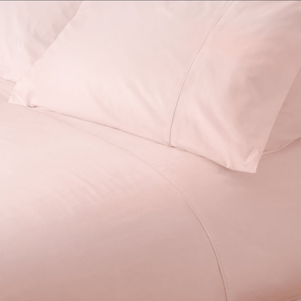 Egyptian Cotton 500 Thread Count Sateen Luxury Duvet Cover, Pink