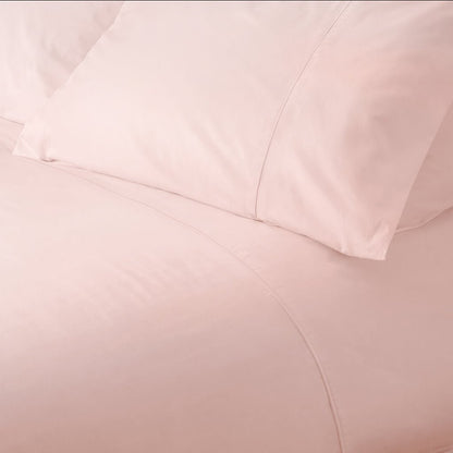 Egyptian Cotton 500 Thread Count Sateen Luxury Duvet Cover, Pink