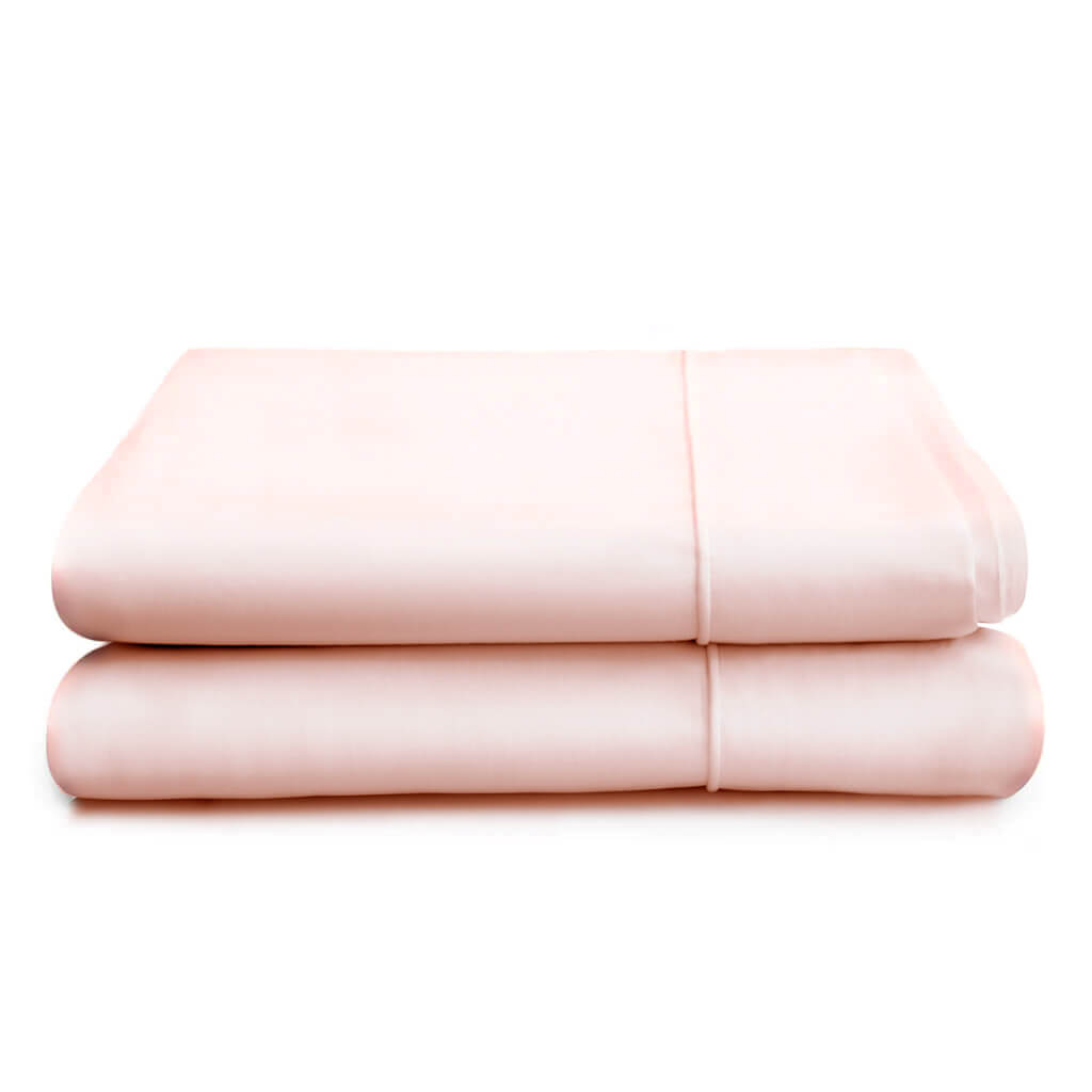 Egyptian Cotton 500 Thread Count Sateen Luxury Duvet Cover, Pink