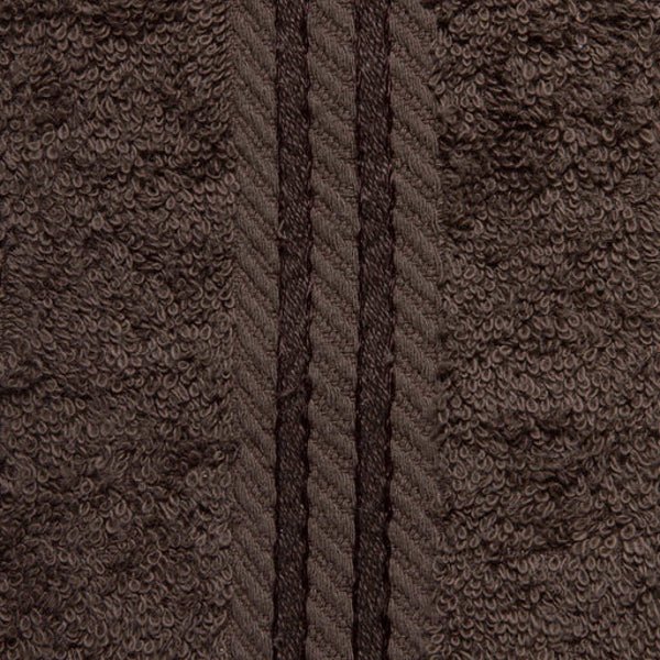 Hampton and Astley 100% Egyptian Cotton 7 Piece Luxury Bath Towel Set, Chocolate