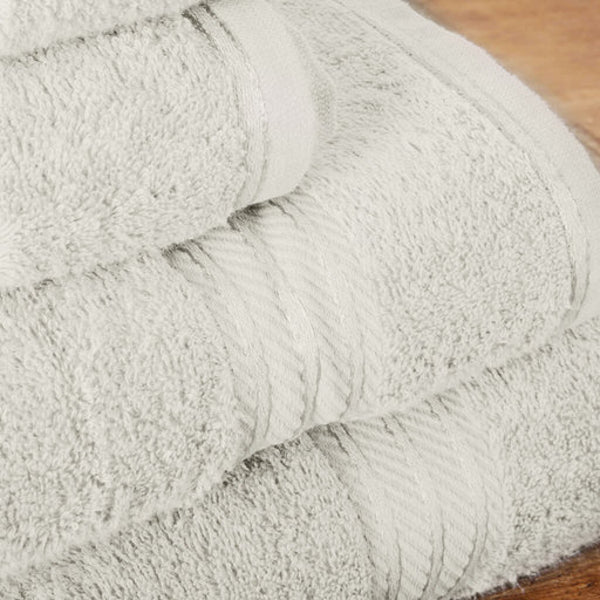 Hampton and Astley 100% Egyptian Cotton 7 Piece Luxury Bath Towel Set, Cream