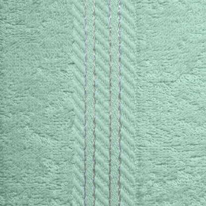 Hampton and Astley 100% Egyptian Cotton 7 Piece Luxury Bath Towel Set, Seafoam Green