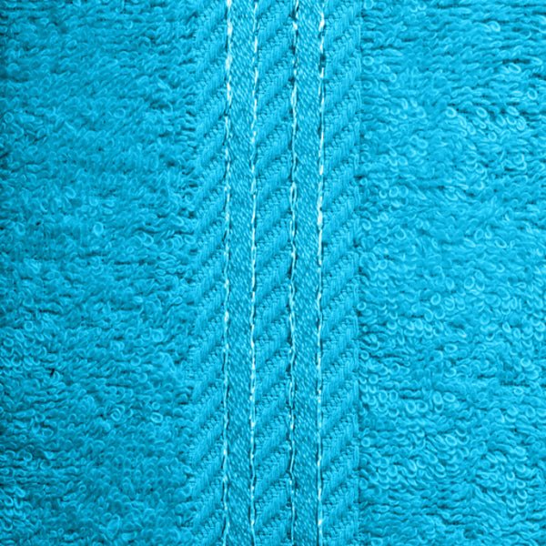 Hampton and Astley 100% Egyptian Cotton 7 Piece Luxury Bath Towel Set, Teal Blue