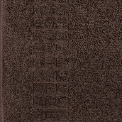 Hampton and Astley 100% Egyptian Cotton Luxury Bath Mat, Chocolate