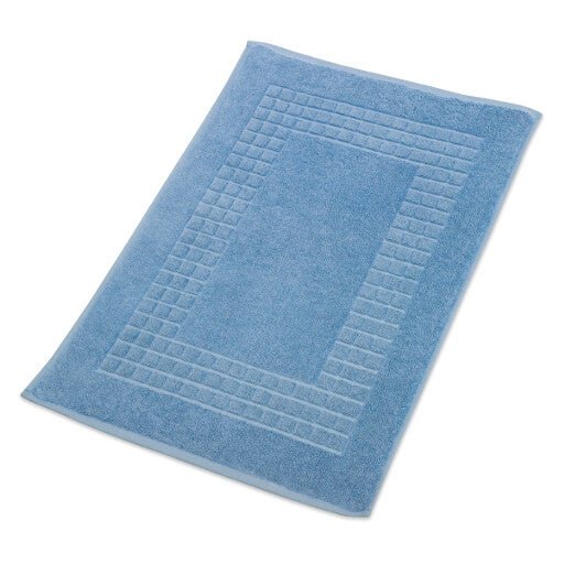 Hampton and Astley 100% Egyptian Cotton Luxury Bath Mat, Cobalt Blue