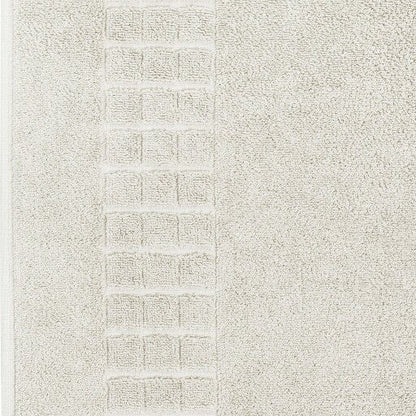 Hampton and Astley 100% Egyptian Cotton Luxury Bath Mat, Cream