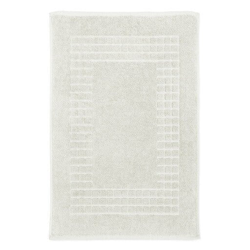 Hampton and Astley 100% Egyptian Cotton Luxury Bath Mat, Cream