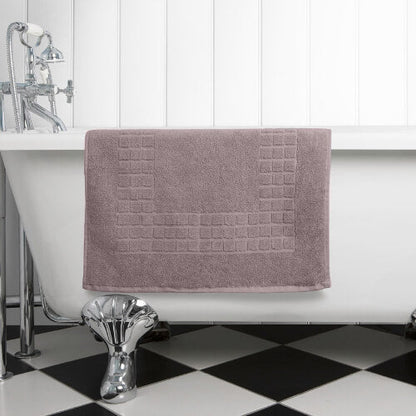 Hampton and Astley 100% Egyptian Cotton Luxury Bath Mat, Lavender