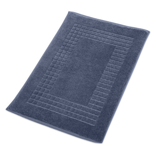 Hampton and Astley 100% Egyptian Cotton Luxury Bath Mat, Navy