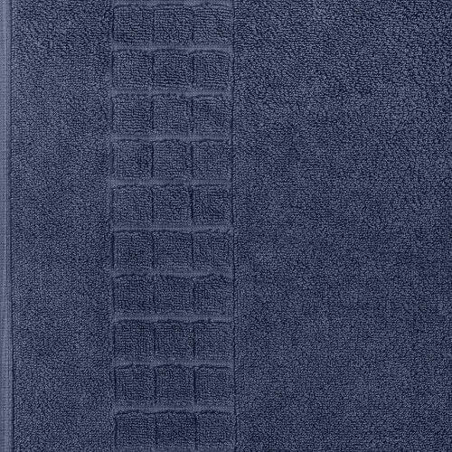 Hampton and Astley 100% Egyptian Cotton Luxury Bath Mat, Navy