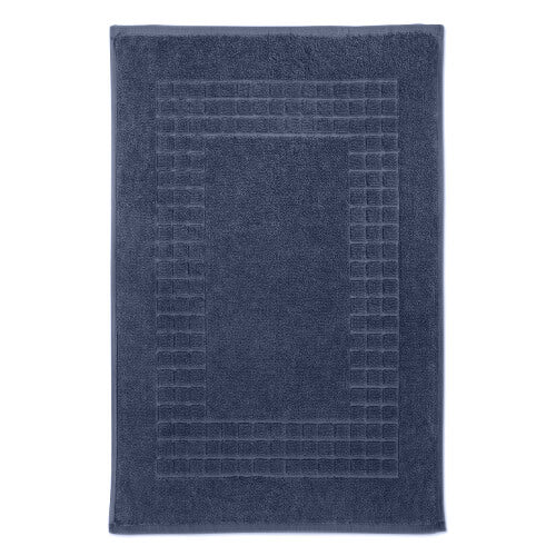 Hampton and Astley 100% Egyptian Cotton Luxury Bath Mat, Navy