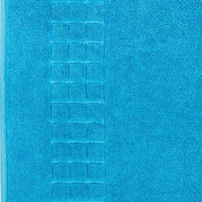 Hampton and Astley 100% Egyptian Cotton Luxury Bath Mat, Teal Blue