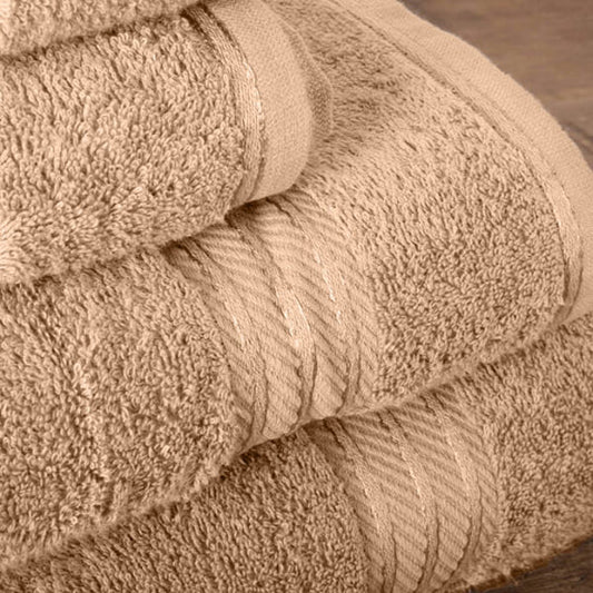 Hampton and Astley 100% Egyptian Cotton Luxury Bath Sheet, Caramel Latte