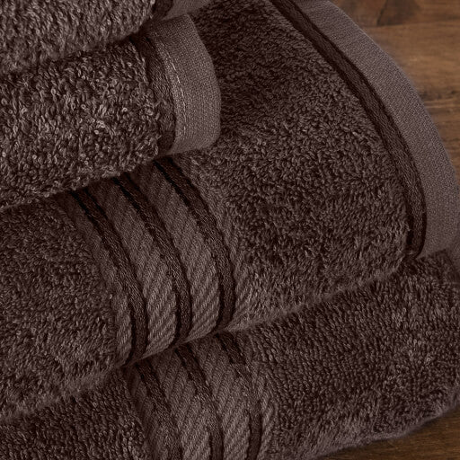 Hampton and Astley 100% Egyptian Cotton Luxury Bath Sheet, Chocolate