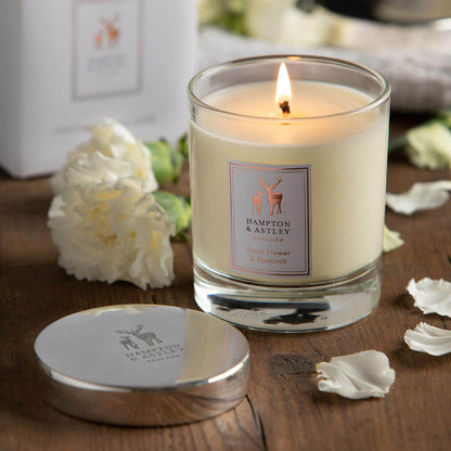Luxury Scented Large Candle 235g, Coral Flower and Hyacinth