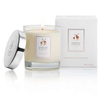 Luxury Scented Large Candle 235g, Pomegranate and Wildflower