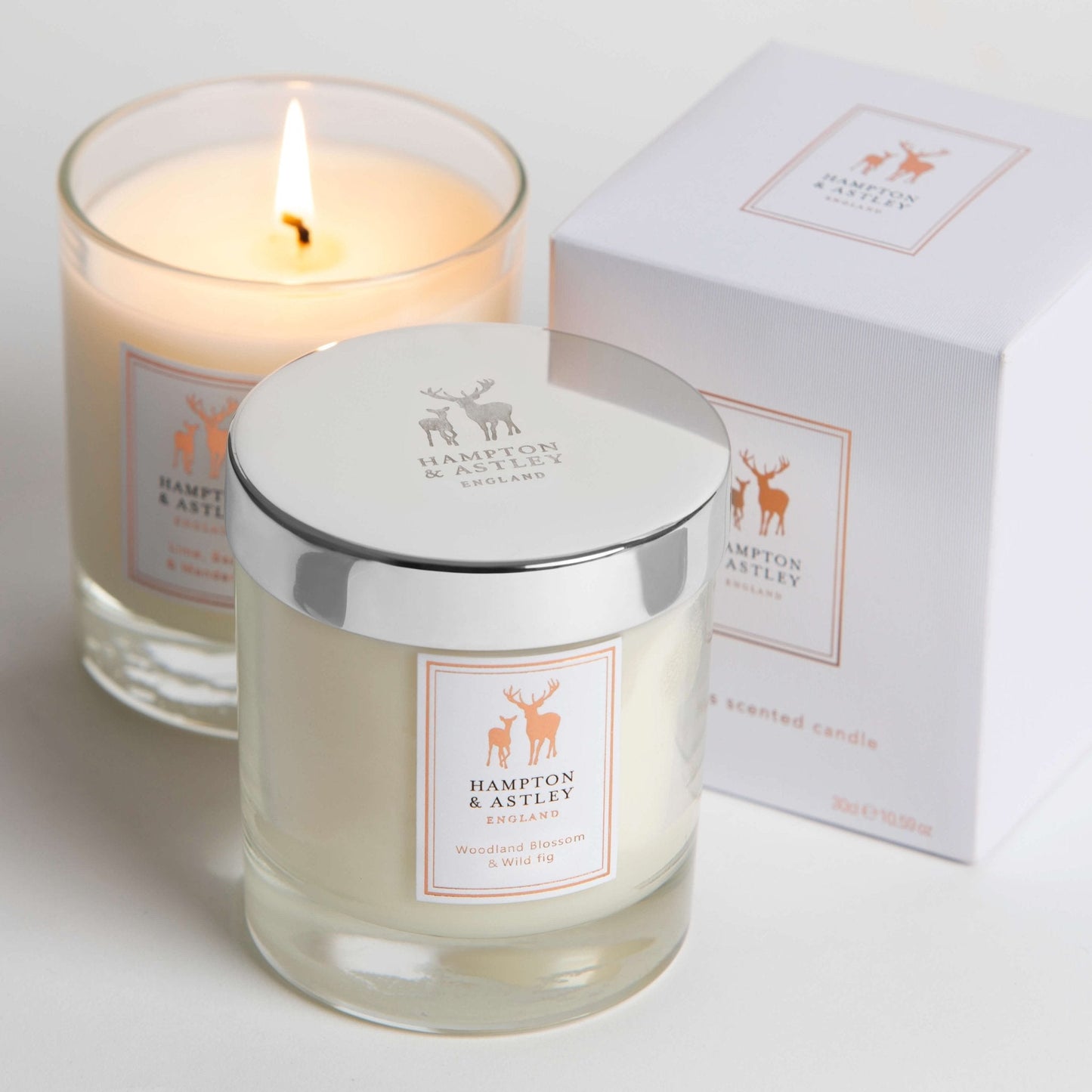 Luxury Scented Large Candle 235g, Woodland Blossom and Wild Fig