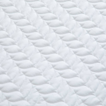 Egyptian Cotton 500 Thread Count Sateen Luxury Duvet Cover and 40cm Deep Fitted Sheet Set With Four Standard Pillowcases + Quilted Bed Throw in Pure White