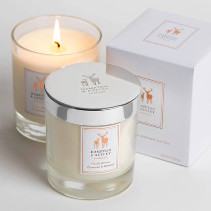 Luxury Scented Large Candle 235g, Freshly Baked Cinnamon and Almond